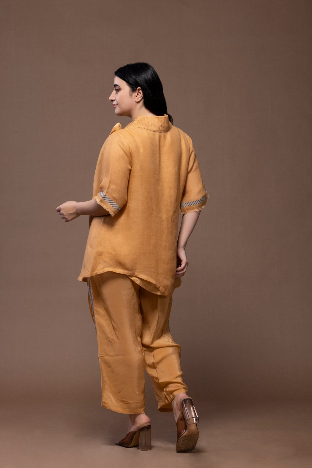 Turkish Wrap Jacket | Co-Ord Set | Handcrafted Linen Elegance | VIVIR