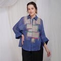 Asymmetric Baggy Shirt – Unique Handcrafted Linen Wear | VIVIR
