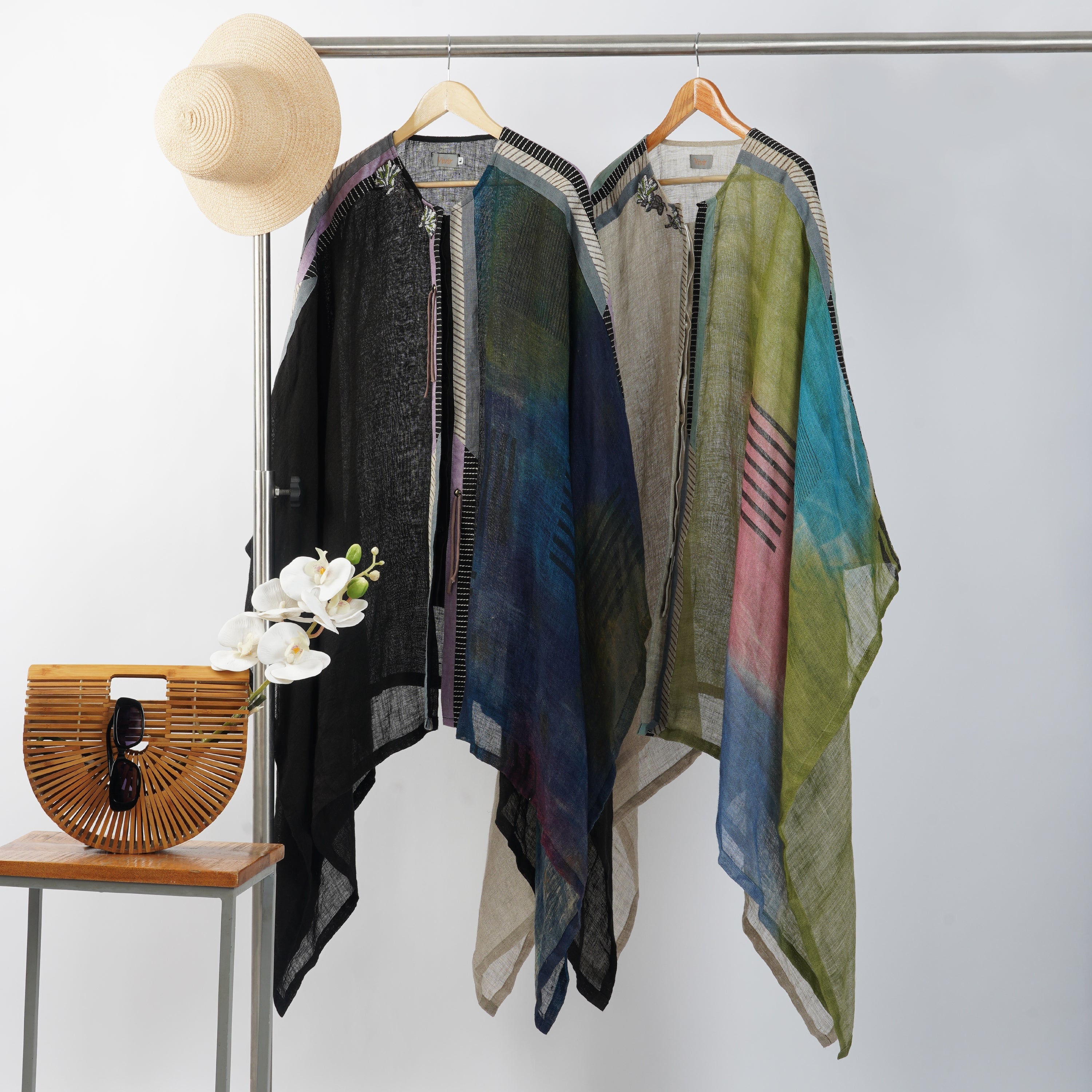 Digital Print Jacket Dress Set – Women's Handcrafted Linen | VIVIR