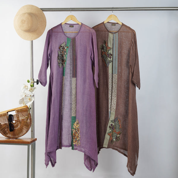 Anchor Motives Dress - Versatile Handcrafted Linen | VIVIR