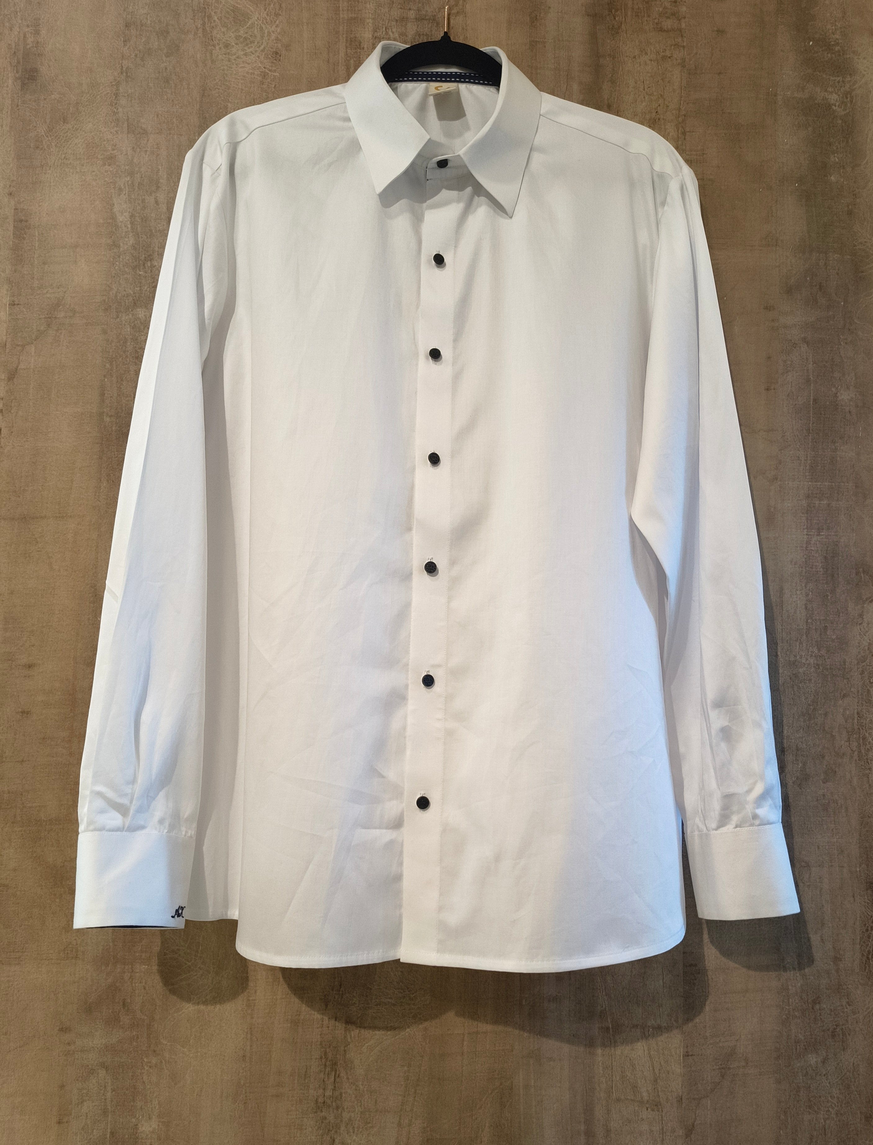 White Plain Full Sleeves Mens Shirt