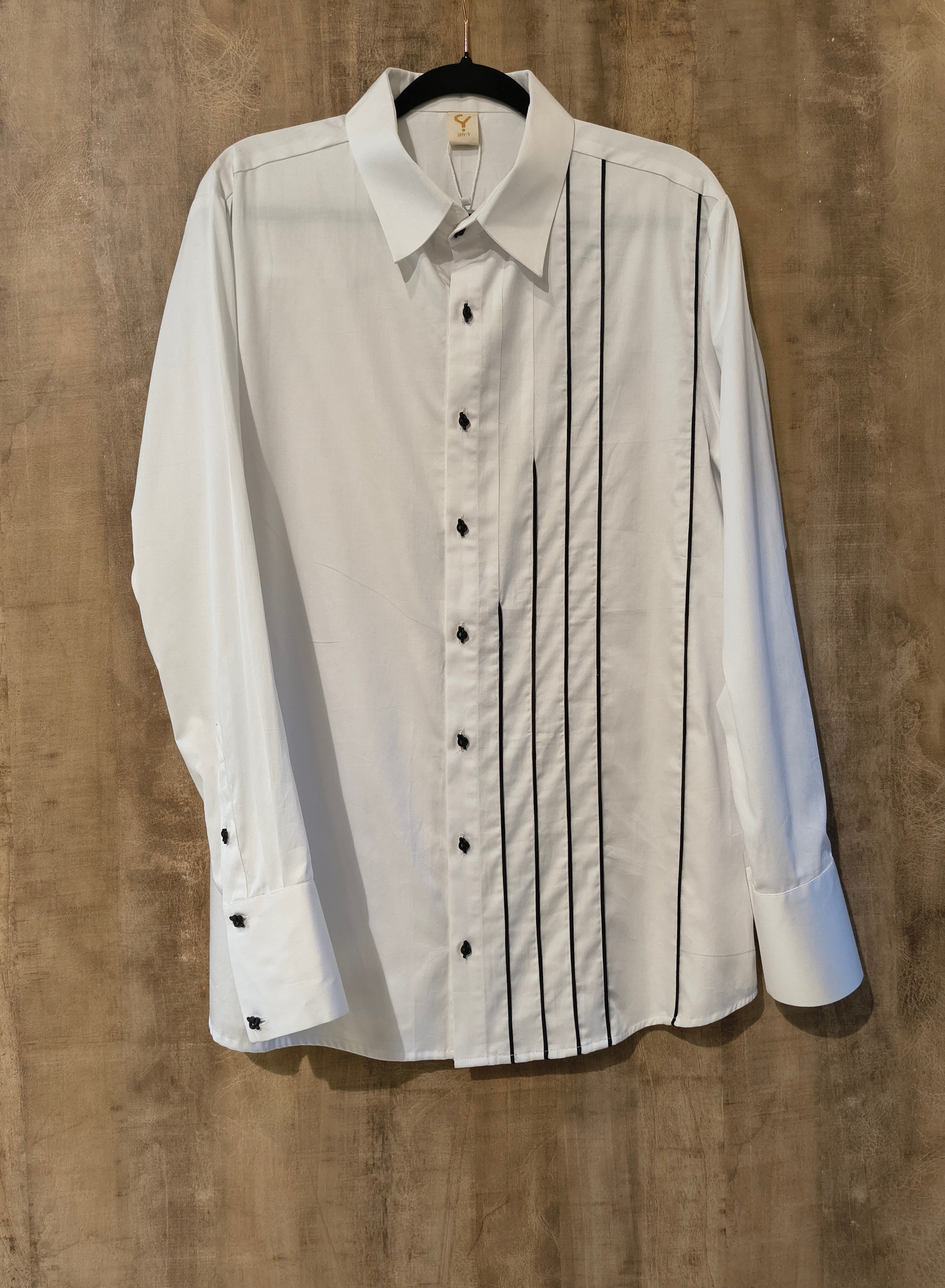 White Full Sleeves Printed Shirt