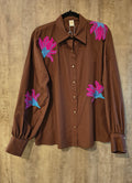 Brown Printed Shirt