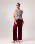 Shimmer Metallic Waist Top