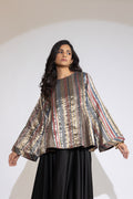 Ira Bell-Sleeve Striped Top
