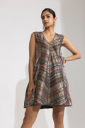 Evara Whisper Multi-stripe Tunic