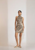 Eclipsera Metallic Mini Dress