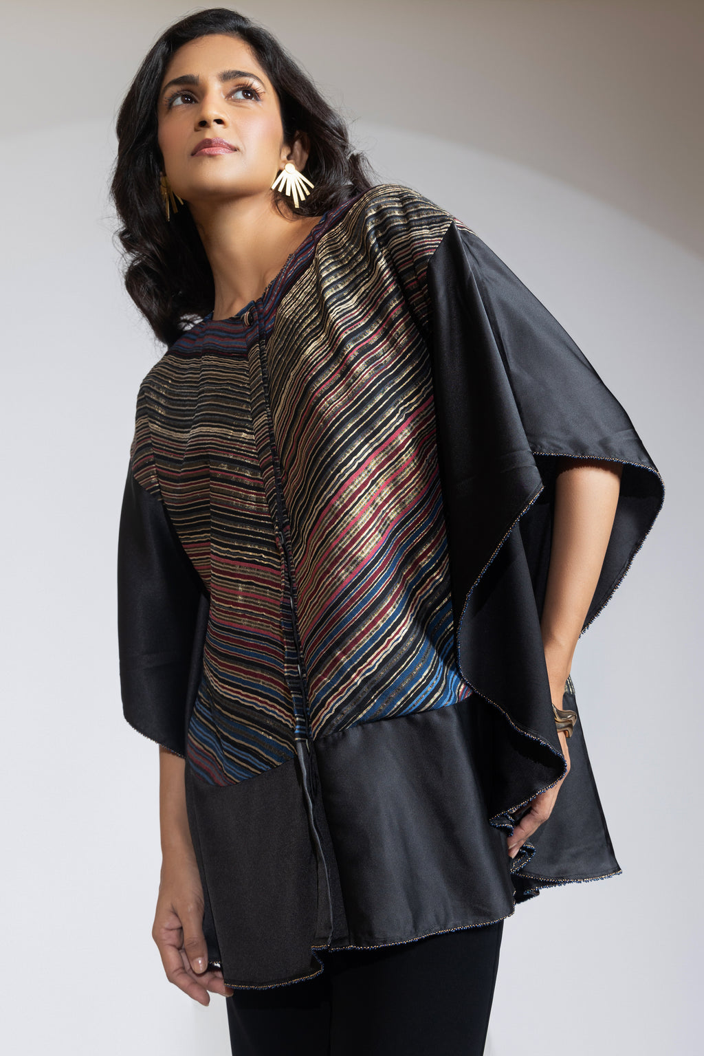 Zenith Stripped Kaftan Top