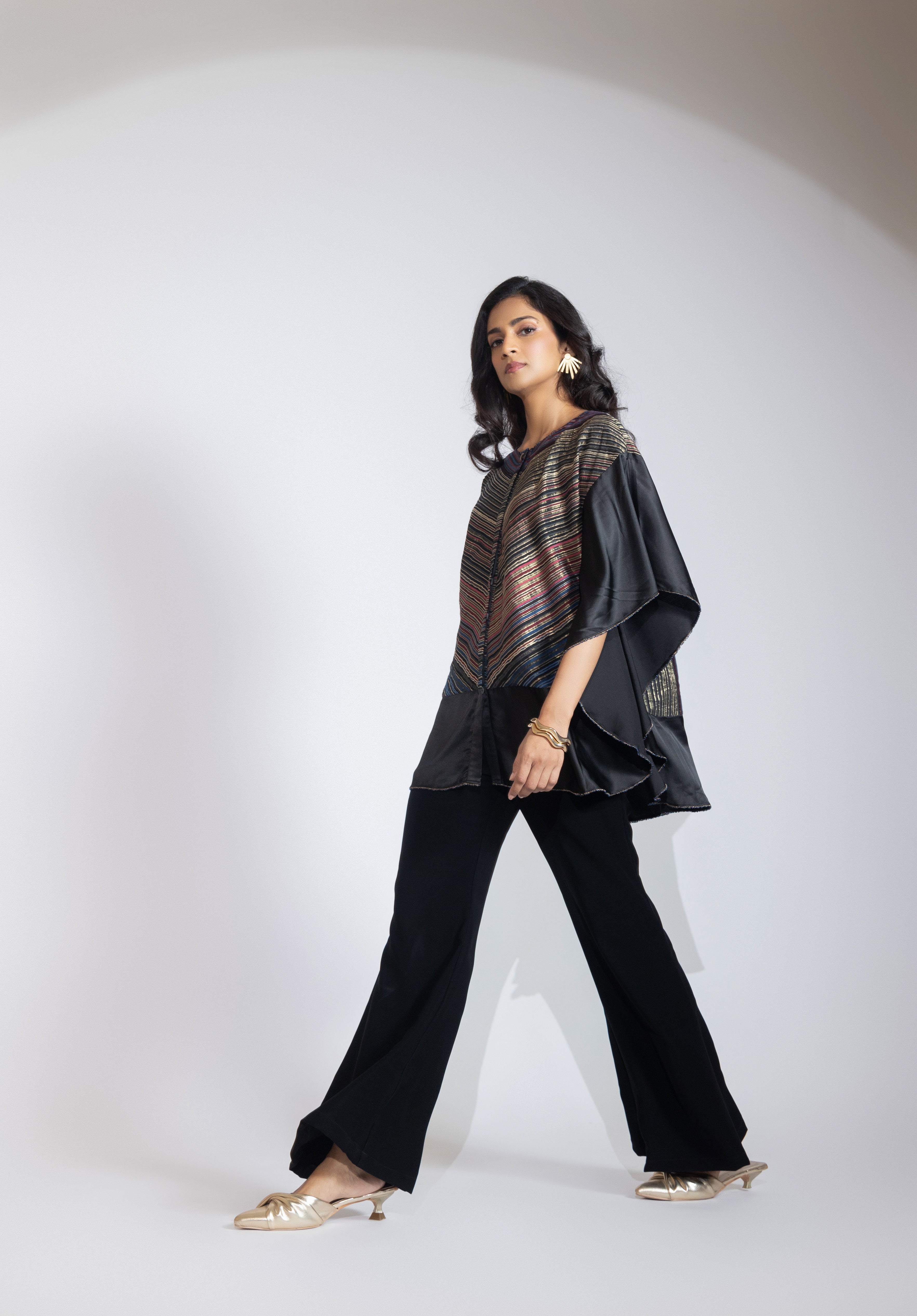 Zenith Stripped Kaftan Top