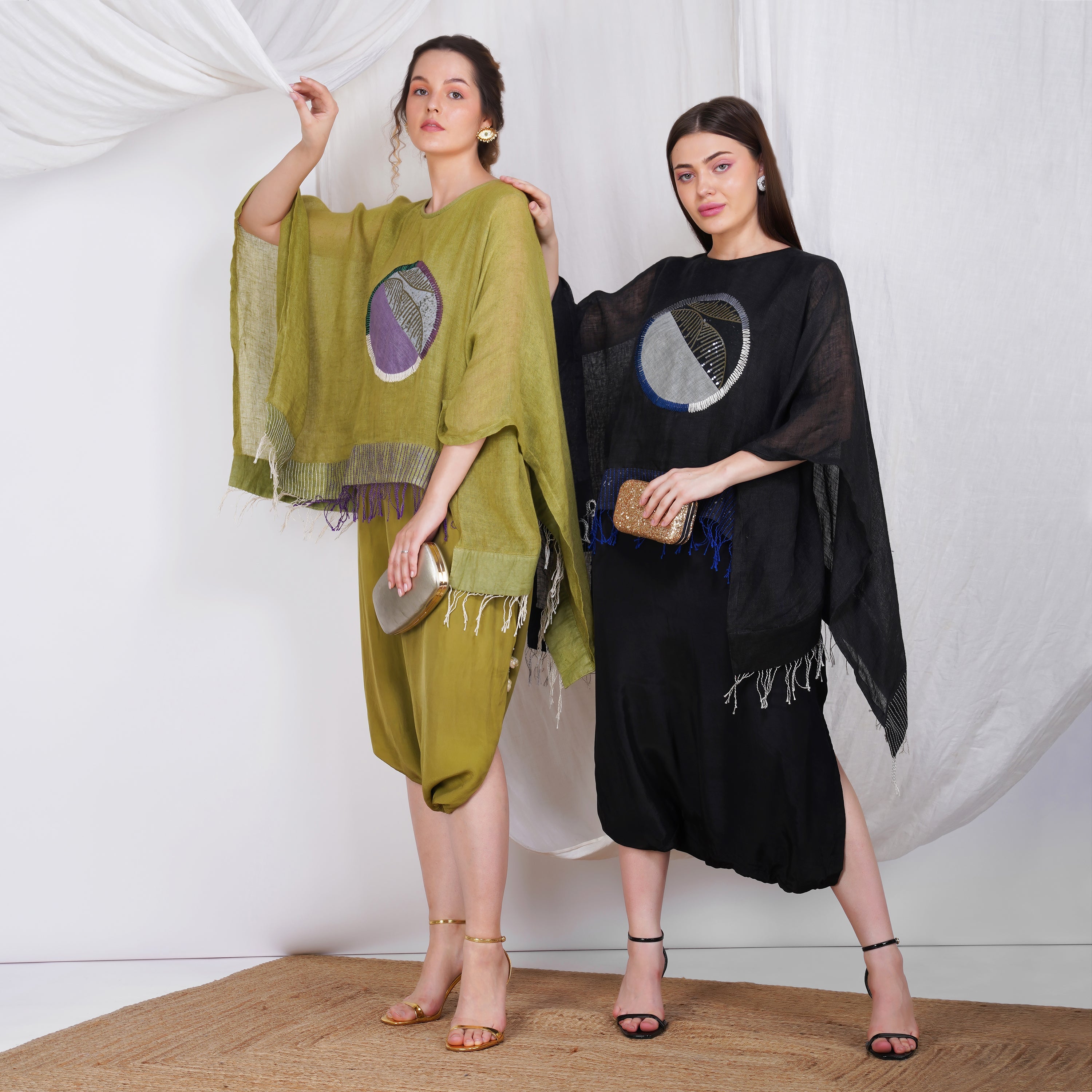 Circle Embroidery One Piece Jumpsuit  