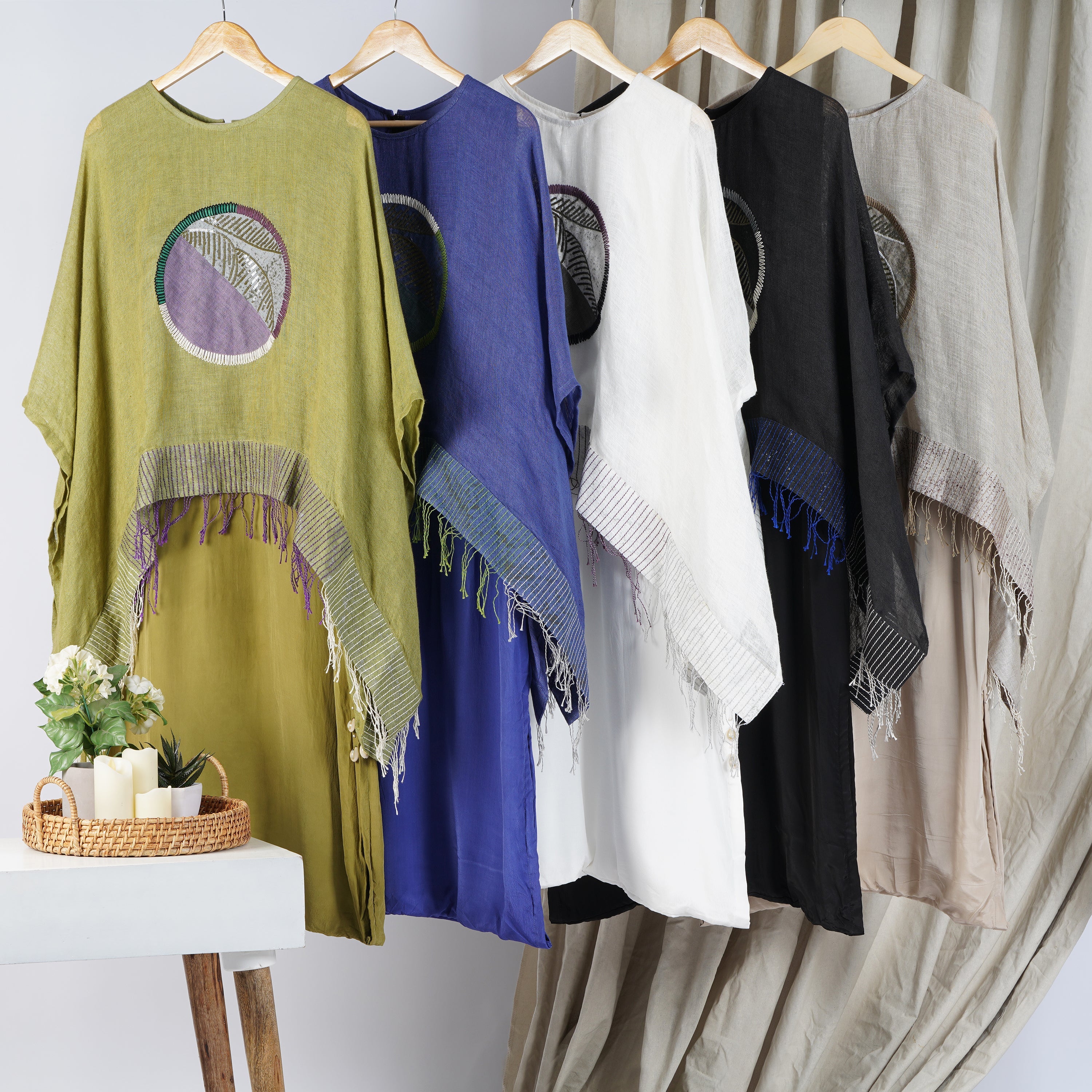 Circle Embroidery One Piece Jumpsuit  